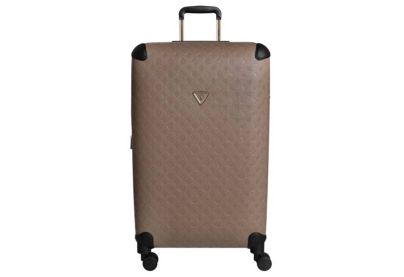 Guess Koffer Wilder 28 IN - 4-Rollen-Trolley L 77 cm erw. (dark taupe logo), 4 Rollen Rollen von Guess