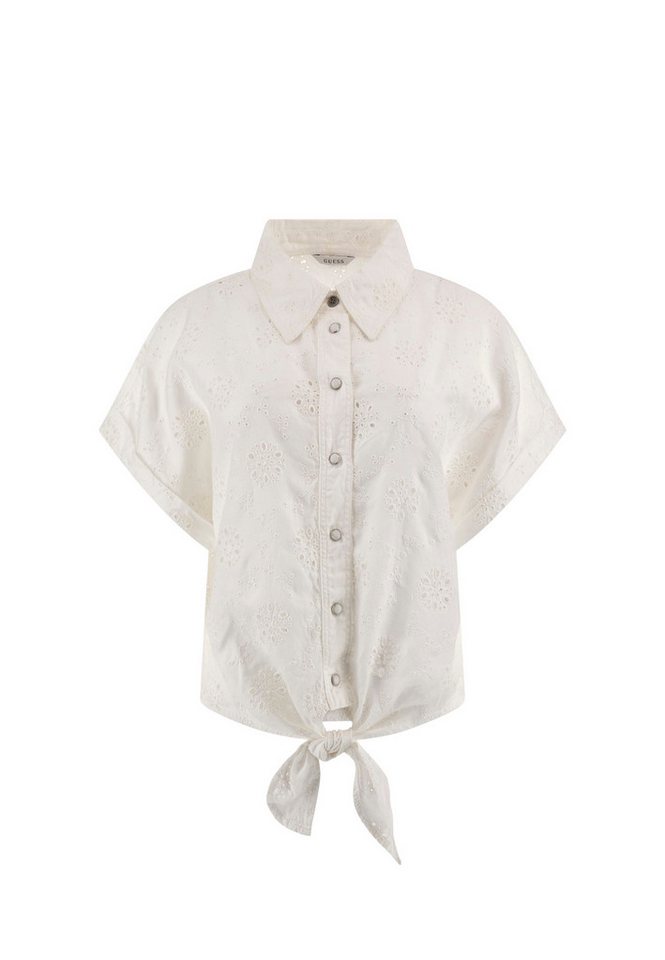 Guess Kurzarmbluse Bluse BRIGITTE EMBRO Langarmbluse (1-tlg) von Guess