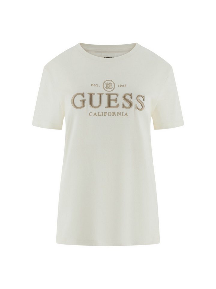 Guess Kurzarmshirt - ARABELLA CN SS T-SHIRT - Kurzarmshirt mit Logodruck auf der Vorders von Guess