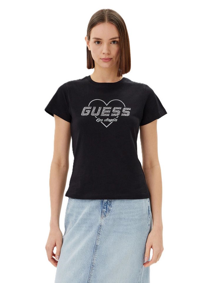 Guess Kurzarmshirt - NARCISO CN T-SHIRT - Kurzarmshirt - mit GUESS Logo auf der Brust von Guess