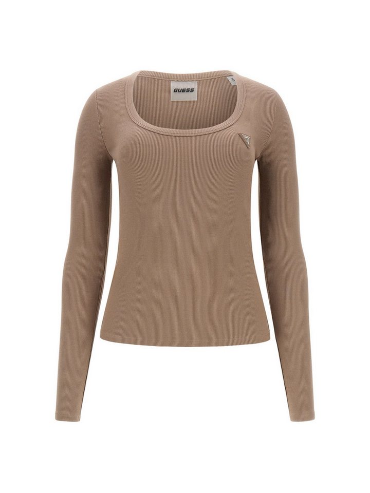 Guess Langarmshirt - Schlichte Eleganz – COLETTE LS RIB TOP von Guess