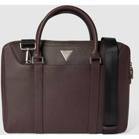 Guess Laptoptasche mit Label-Applikation in Aubergine, Größe One Size von Guess