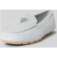 Guess Loafers aus Leder mit Label-Patch Modell 'LILAN' in Jeansblau, Größe 40 von Guess