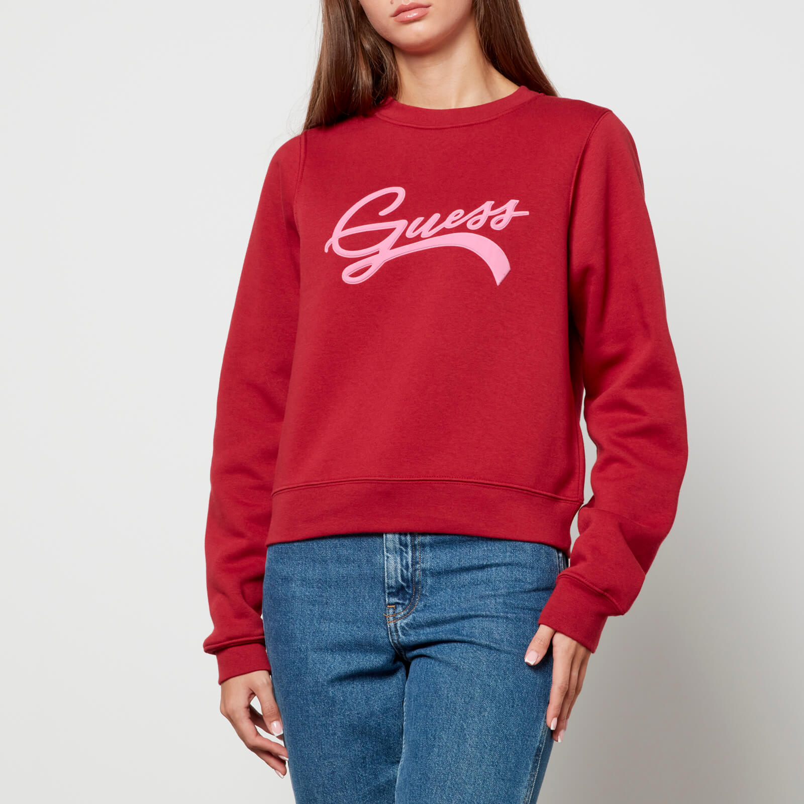Guess Logo-Appliquéd Fleece-Back Cotton-Blend Jersey Sweatshirt - XS von Guess