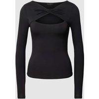 Guess Longsleeve mit Cut Out Modell 'TWISTED YOKE MENA' in Black, Größe S von Guess