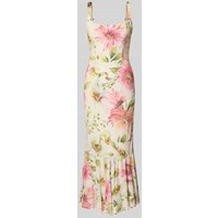 Guess Maxikleid mit Karree-Ausschnitt Modell 'FLEUR' in Ecru, Größe S von Guess