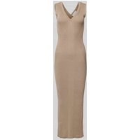 Guess Maxikleid mit Strukturmuster Modell 'MARIE' in Taupe, Größe M von Guess