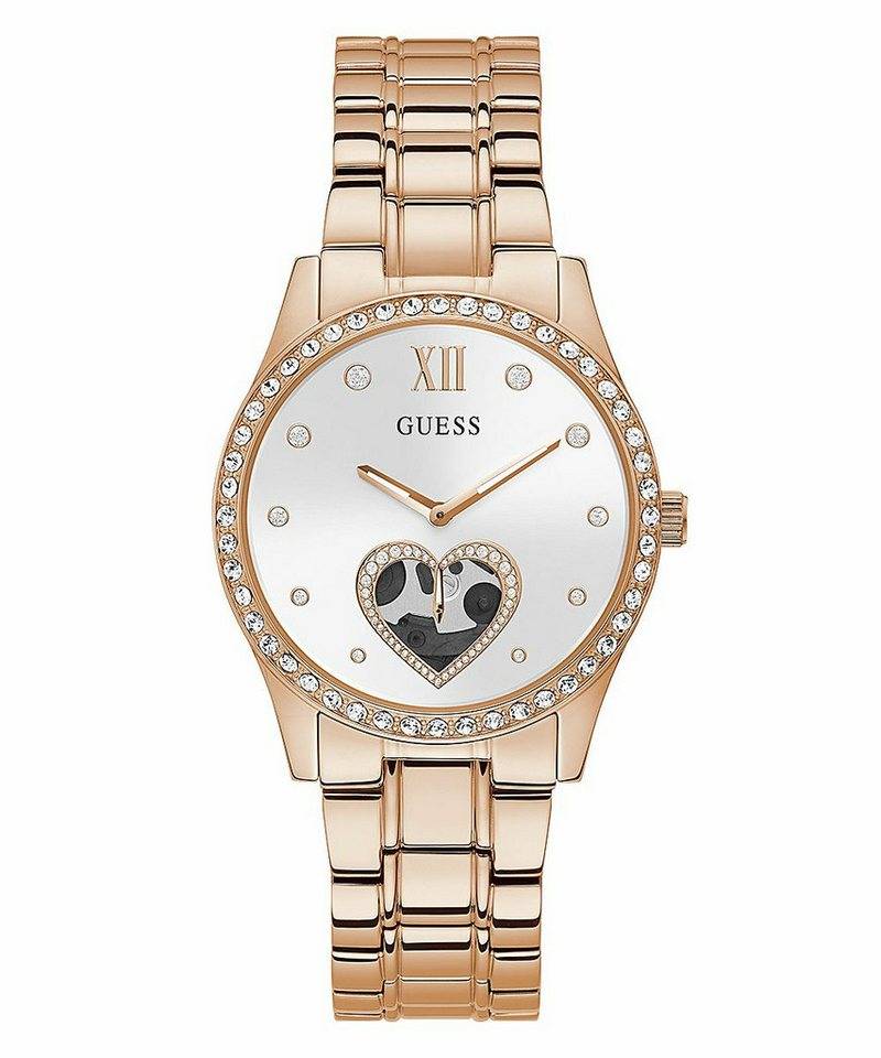 Guess Mechanische Uhr Analoguhren für Damen, (1-tlg., Mechanische Uhr) von Guess