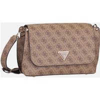 Guess - Meridian II Flap CB 74200 Logo Latte - Crossbody Bag  , 3.9 l von Guess