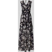 Guess Midikleid mit floralem Print Modell 'GILDA' in Black, Größe S von Guess