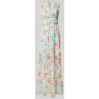 Guess Midikleid mit floralem Print Modell 'GILDA' in Mint, Größe M von Guess