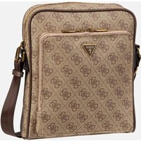 Guess  - Milano 4G Eco Top Zip Beige/Brown - Crossbody Bag  , 4.8 l von Guess