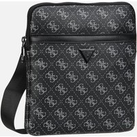 Guess - Milano Eco Grain Double Flat Dark Black - Umhängetasche  , 1.2 l von Guess