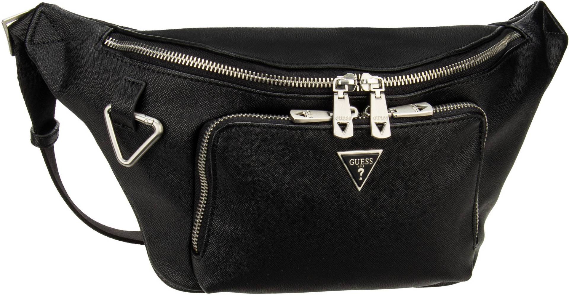 Guess Milano Maxi Bum Bag  in Schwarz (5 Liter), Bauchtasche / Gürteltasche von Guess