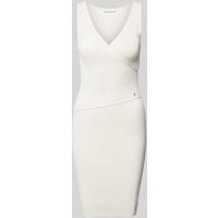 Guess Minikleid mit Feinripp Modell 'LUCILLE' in Sand, Größe L von Guess