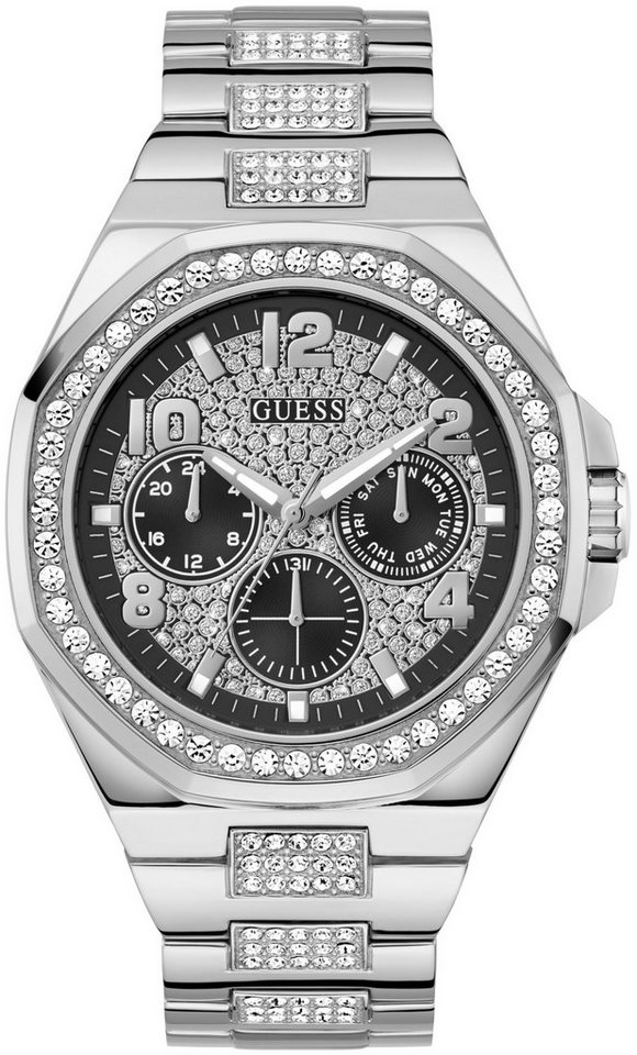 Guess Multifunktionsuhr EMPIRE GW0785G3, Quarzuhr, Armbanduhr, Herren, Datum, 12/24-Std.-Anzeige,Kristallsteine Guess Multifunktionsuhr EMPIRE GW0785G3, Quarzuhr, Armbanduhr, Herren, Datum, 12/24-Std.-Anzeige,Kristallsteine von Guess