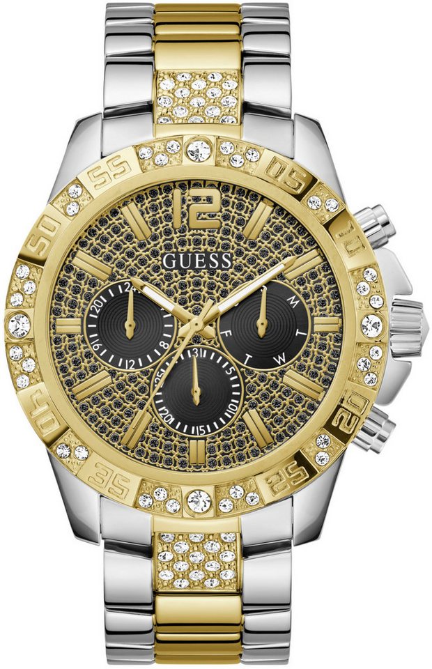 Guess Multifunktionsuhr MAJESTIC GW0796G3, Quarzuhr, Armbanduhr, Herren, Datum, 12/24-Std.-Anzeige,Kristallsteine Guess Multifunktionsuhr MAJESTIC GW0796G3, Quarzuhr, Armbanduhr, Herren, Datum, 12/24-Std.-Anzeige,Kristallsteine von Guess