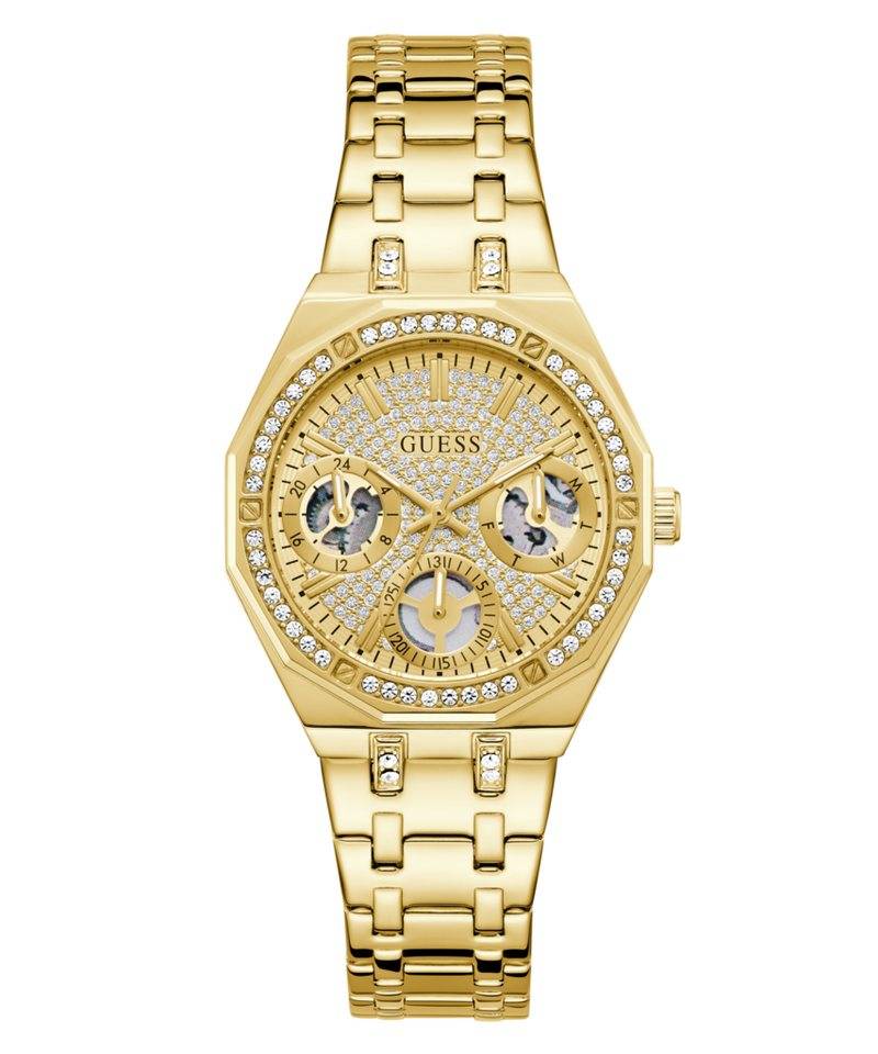 Guess Multifunktionsuhr QUINN GW0988L2, Quarzuhr, Armbanduhr, Damenuhr, Edelstahlarmband, Datum von Guess