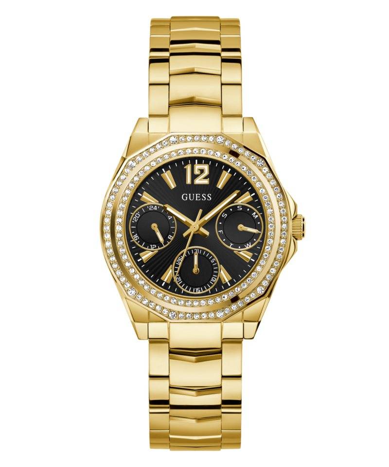 Guess Multifunktionsuhr RITZY GW0685L4, Quarzuhr, Armbanduhr, Damenuhr, Edelstahlarmband, Datum Guess Multifunktionsuhr RITZY GW0685L4, Quarzuhr, Armbanduhr, Damenuhr, Edelstahlarmband, Datum von Guess