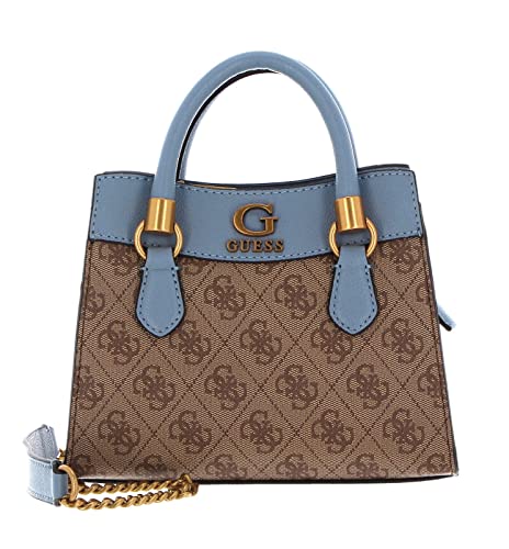 GUESS Nell Logo Mini Satchel Latte Logo/Slate von GUESS