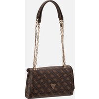Guess - Noelle II Conv XBody Flap 72210 Logo Brown - Umhängetasche  , 2.9 l von Guess