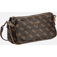 Guess - Noelle II Double Pouch CB 72710 Logo Brown - Umhängetasche  , 1.7 l von Guess