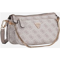 Guess - Noelle II Double Pouch CB Logo 72710 Dark Taupe - Umhängetasche  , 1.7 l von Guess