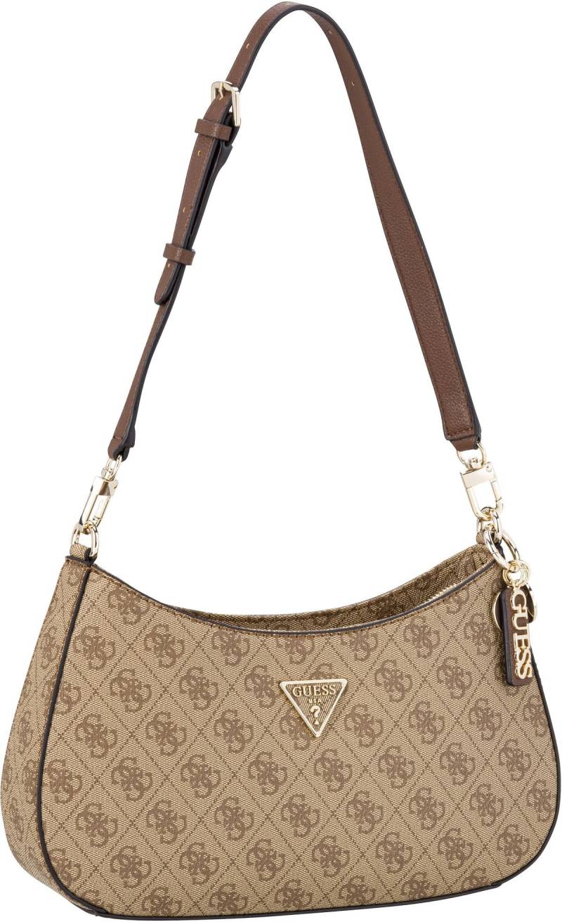 Guess Noelle II Top Zip SHB Logo 72180  in Braun (3.3 Liter), Schultertasche von Guess
