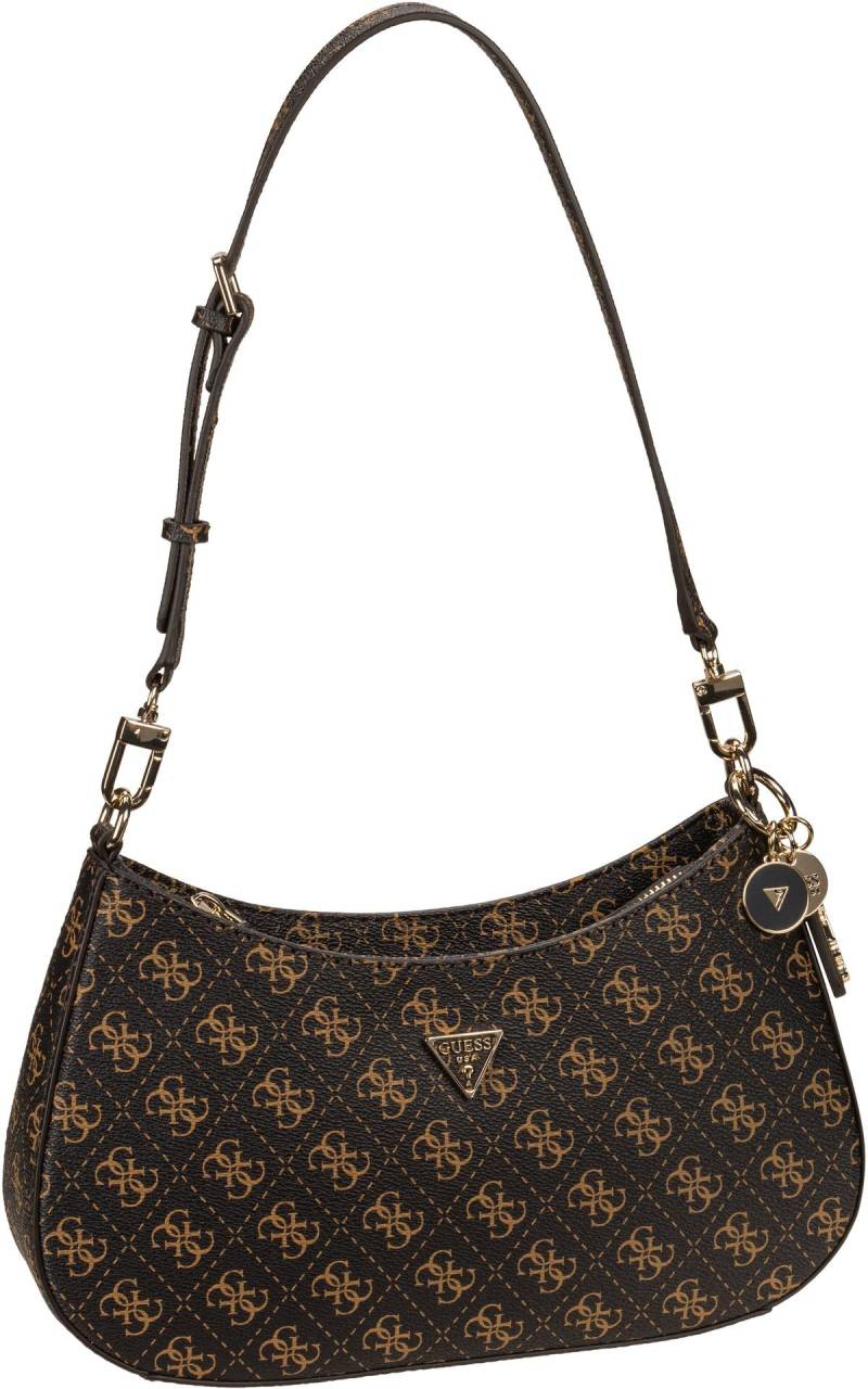 Guess Noelle II Top Zip SHB Logo 72180  in Braun (3.3 Liter), Schultertasche von Guess