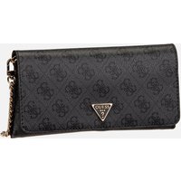 Guess - Noelle II Xbody Flap Organizer Coal Logo - Clutch  , von Guess
