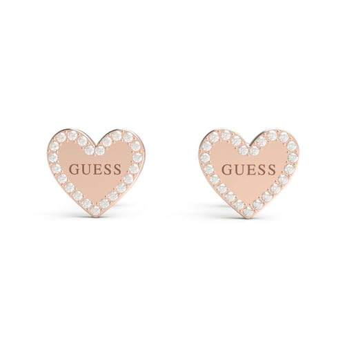 Guess Ohrringe Heart to Heart JUBE01082JWRGT-U JUBE01082JWRGT-U Marke, Einheitsgröße, Unkostbare Metalle, Ohne Edelstein von GUESS