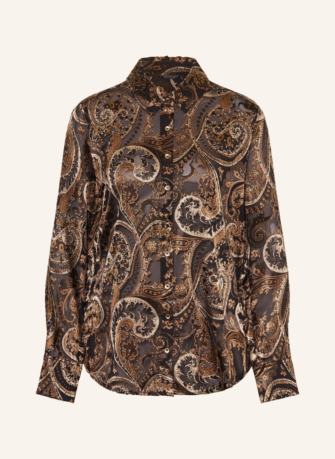 Guess Oversized-Hemdbluse Clarisse braun von Guess