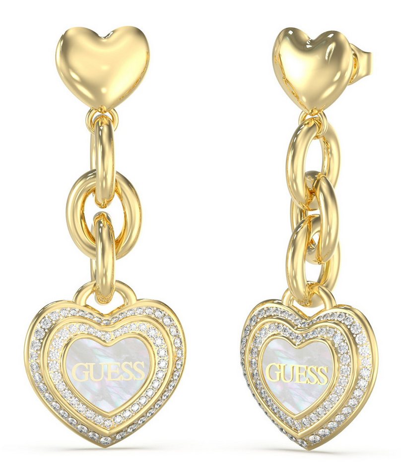 Guess Paar Ohrhänger Damen-Amami Goldfarben von Guess