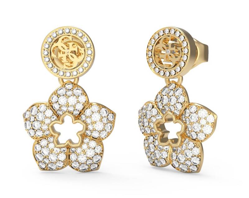 Guess Paar Ohrhänger Ohrhänger 4G Blumen Goldfarben von Guess