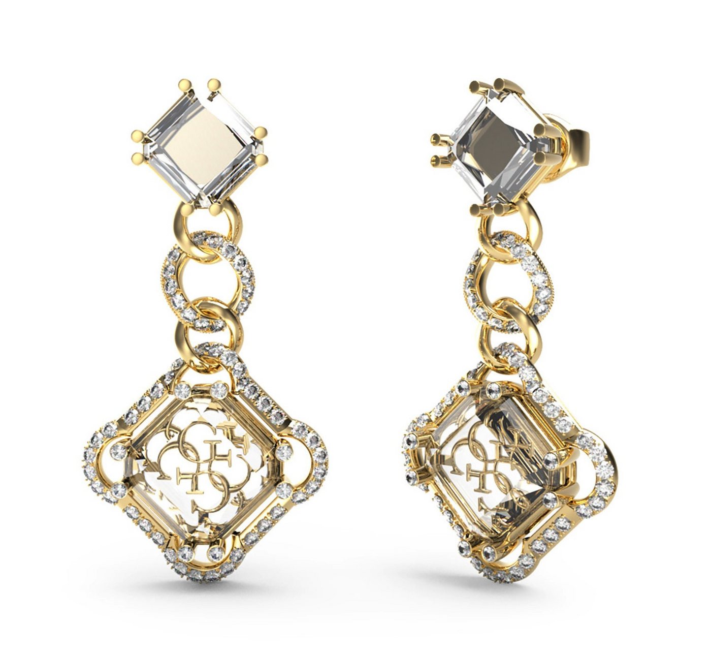 Guess Paar Ohrhänger Damen-Magnifica Goldfarben von Guess