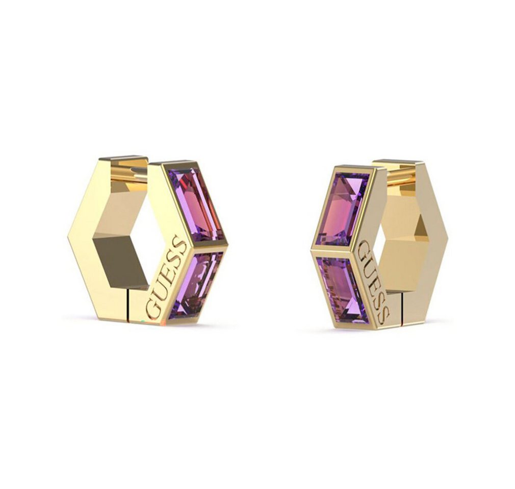 Guess Paar Ohrstecker Damen Ohrstecker JUBE03133JWYGLATU von Guess