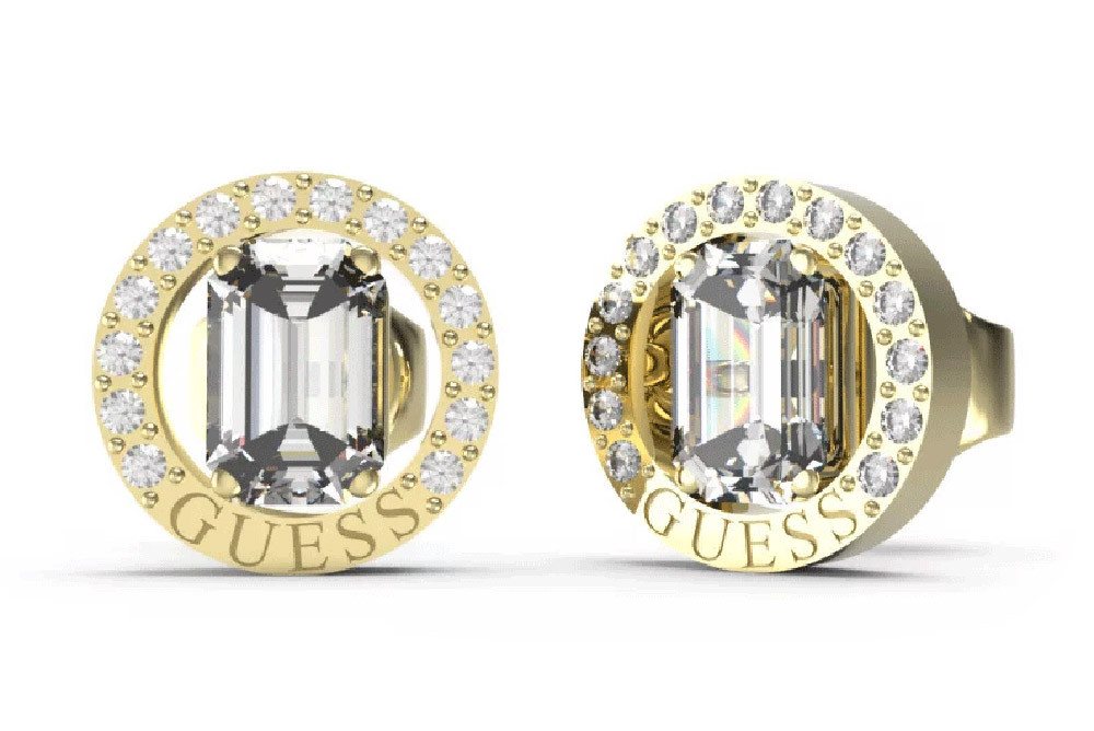 Guess Paar Ohrstecker Damen-Tiny Dancer Goldfarben von Guess