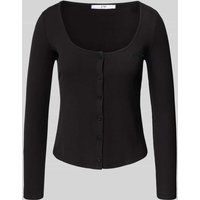 Guess Pyjama-Oberteil mit Strukturmuster Modell 'Lia' in Black, Größe XL von Guess