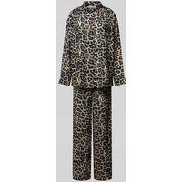 Guess Pyjama mit Label-Stitching in Beige, Größe M Guess Pyjama mit Label-Stitching in Beige, Größe M von Guess