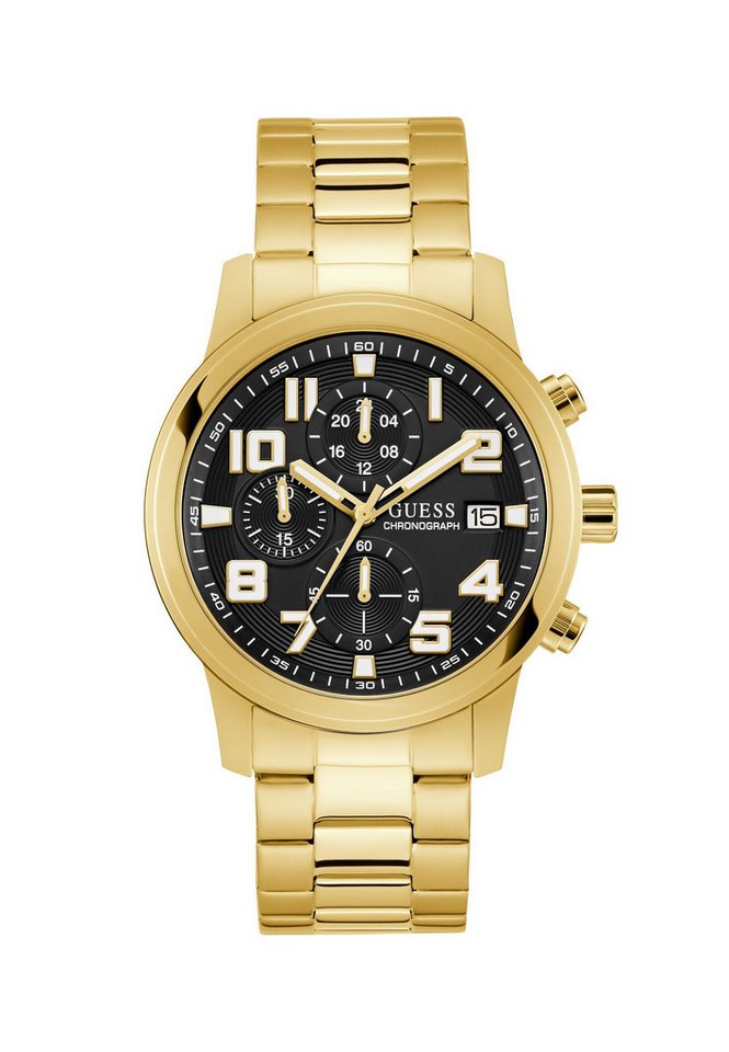 Guess Quarzuhr ATTICUS, (1-tlg), Quarz-Chronographenuhr von Guess