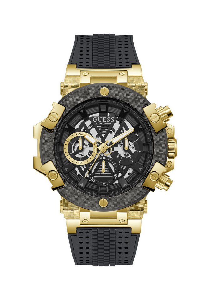 Guess Quarzuhr CARBON, (1-tlg), Multifunktionsuhr von Guess