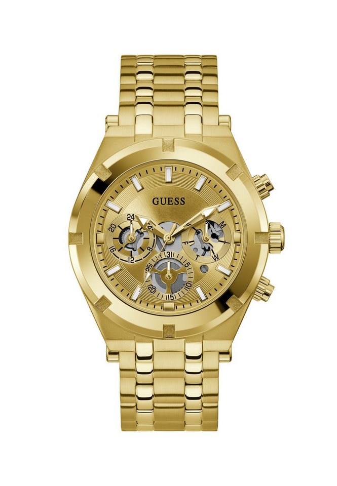 Guess Quarzuhr CONTINENTAL, (1-tlg), Quarz-Analoguhr von Guess