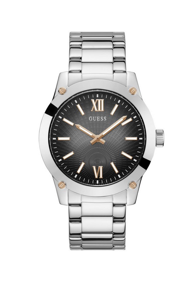 Guess Quarzuhr CRESCENT, (1-tlg), Quarz-Analoguhr von Guess