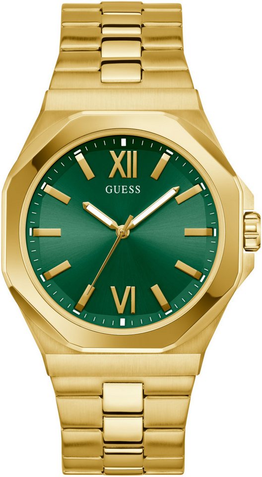 Guess Quarzuhr EMPEROR GW0849G2, Armbanduhr, Herrenuhr, Edelstahlarmband, analog von Guess