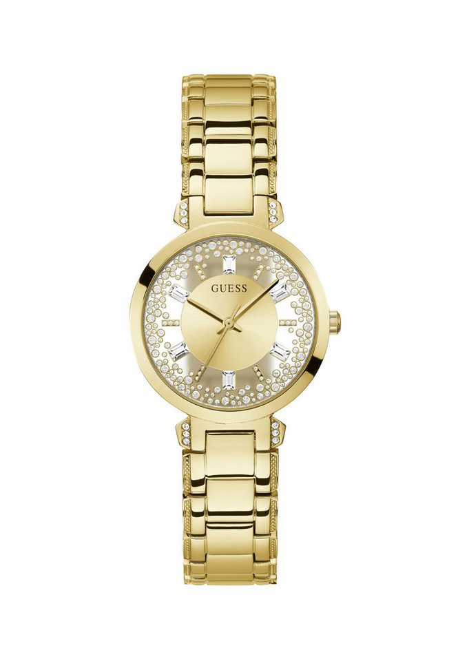 Guess Quarzuhr GD CRYSTAL CLEAR, (1-tlg), Quarz-Analoguhr von Guess