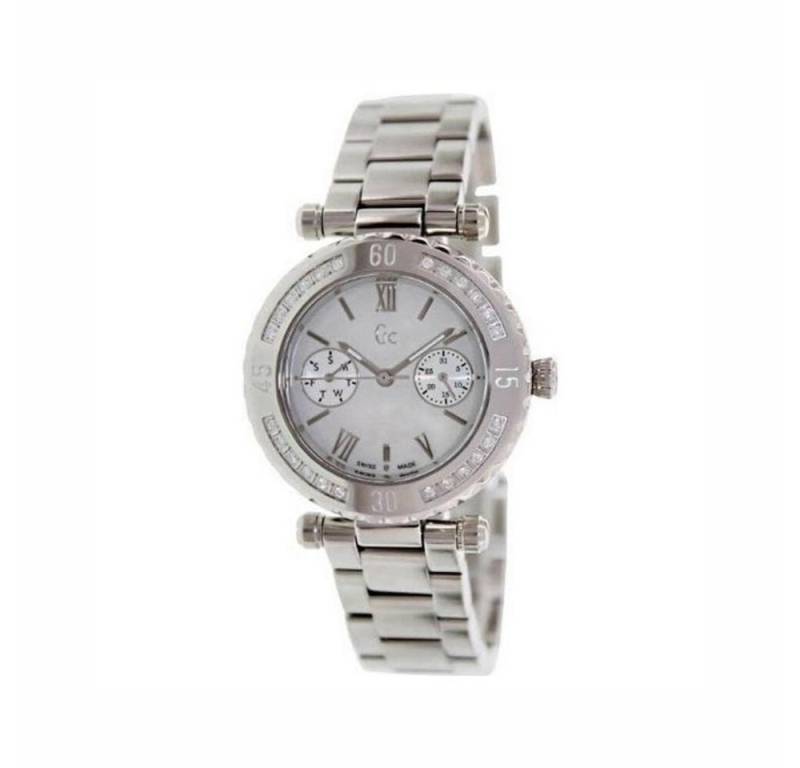 Guess Quarzuhr Guess Damenuhr X42107L1S Ø34mm Armbanduhr Uhr Grau von Guess