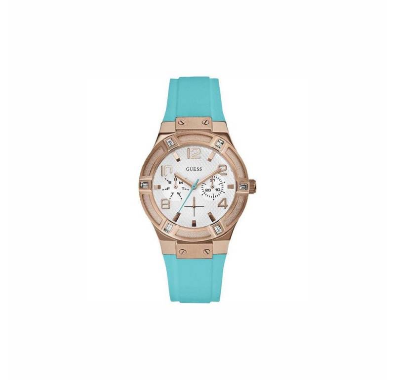 Guess Quarzuhr Guess Amen Damen-Armbanduhr Uhr Kautschuk W0564L3 39mm von Guess