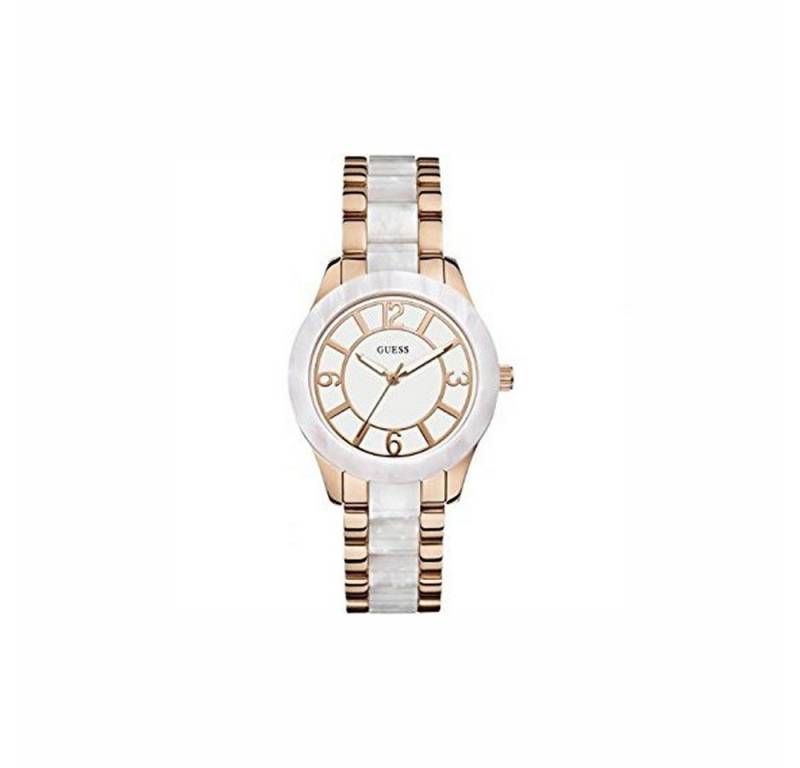 Guess Quarzuhr Guess Damen-Armbanduhr Uhr Leder Armbanduhr Uhr W0074L2 39mm von Guess