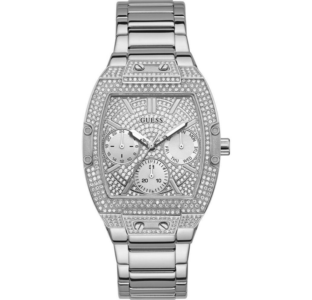 Guess Quarzuhr Guess Damenuhr Armbanduhr Uhr GW0104L1 ø 38 mm Edelstahl Silber von Guess