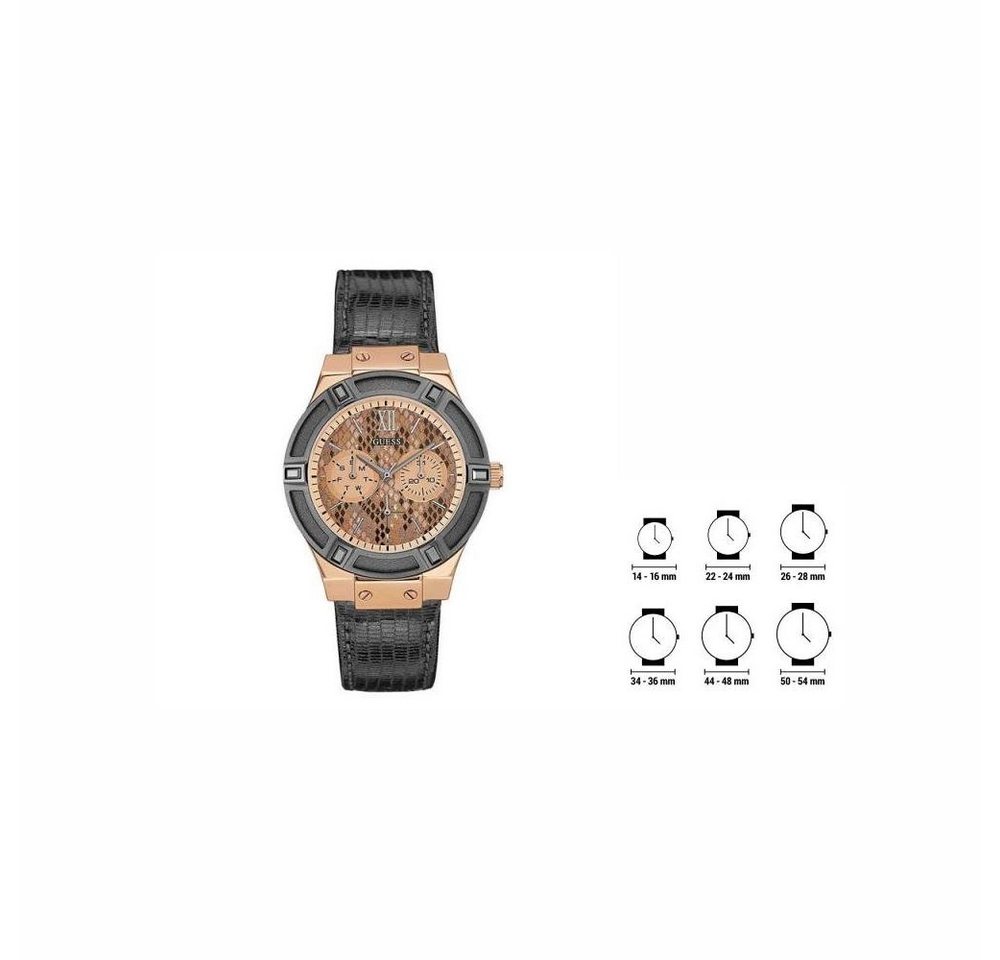 Guess Quarzuhr Guess Damenuhr W0289L4 39mm Armbanduhr Uhr Braun von Guess